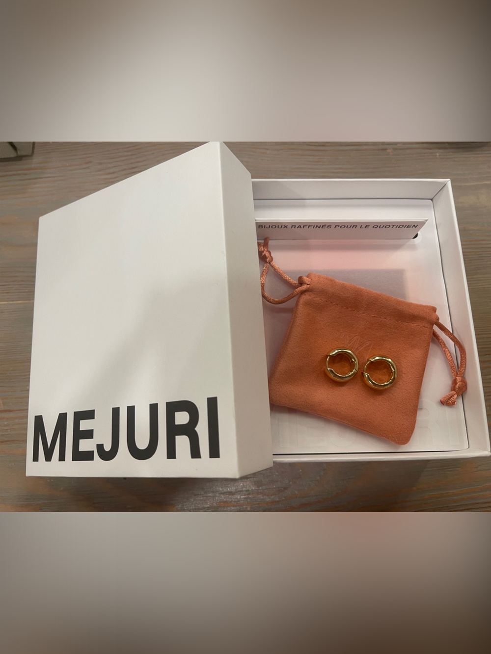 Mejuri Gold Chunky Medium Hoop Earrings 18k Gold